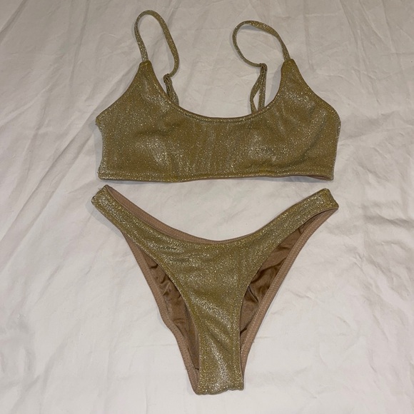 triangl swimwear Swim Triangl Mica Bikini Set In Gold Ss Poshmark